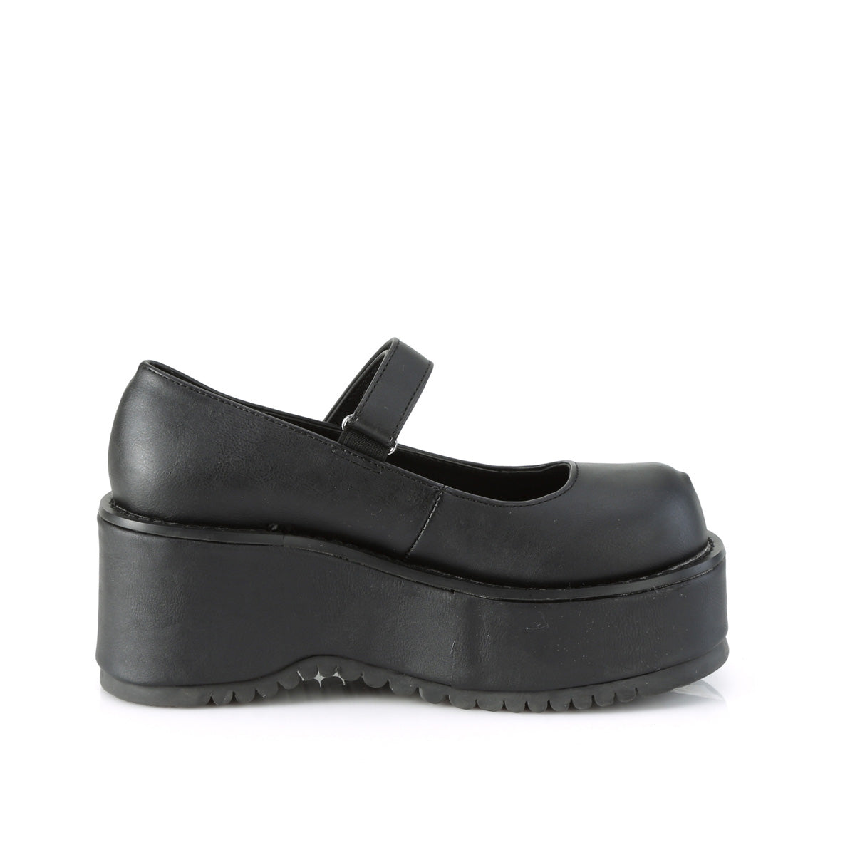 DemoniaCult Pompes pour femmes DOLLIE-01 Cuir végétalien BLK