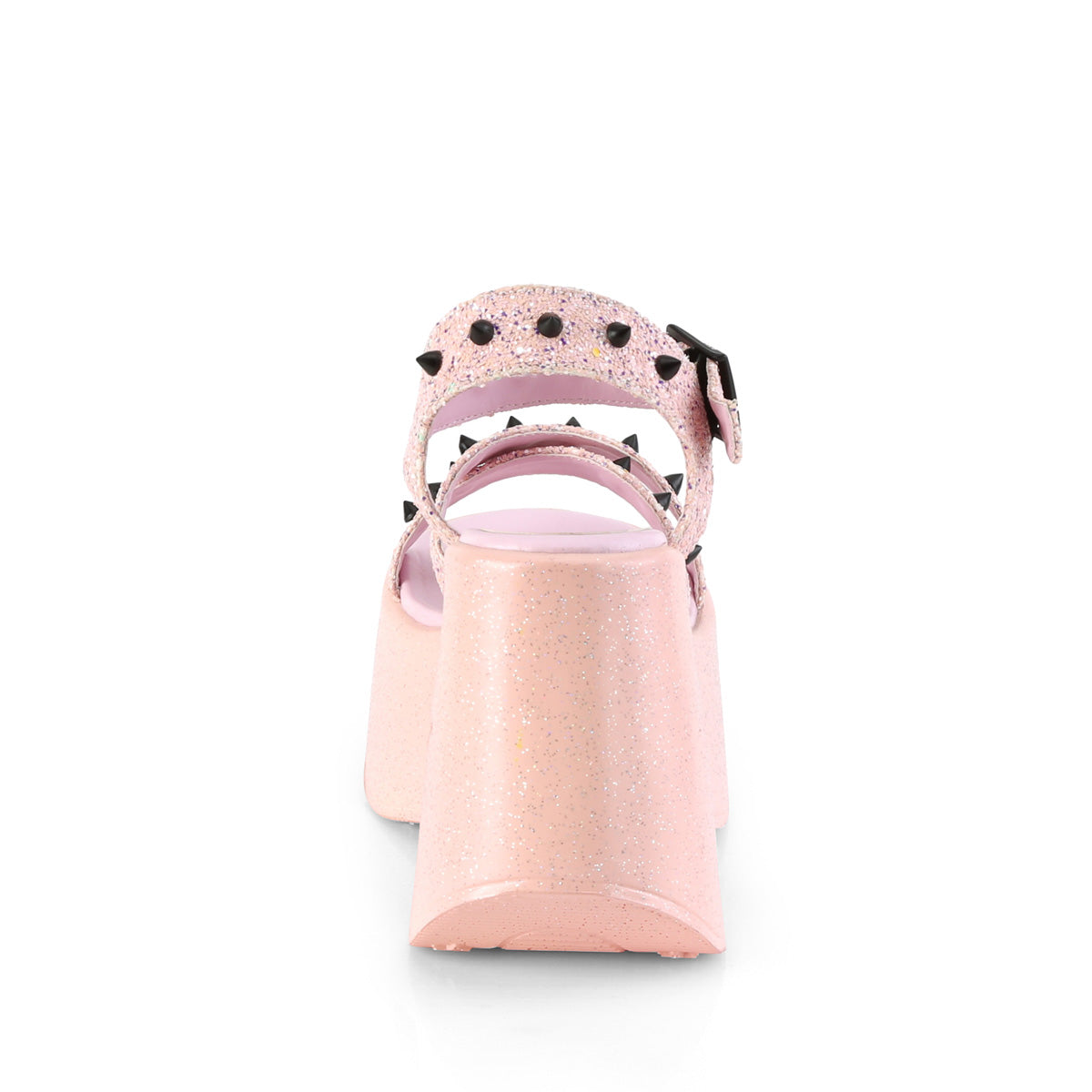 DemoniaCult Women's Sandals DYNAMITE-02 Baby Pink Glitter