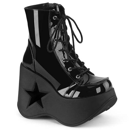 DemoniaCult  Bottines DYNAMITE-106 blk pat