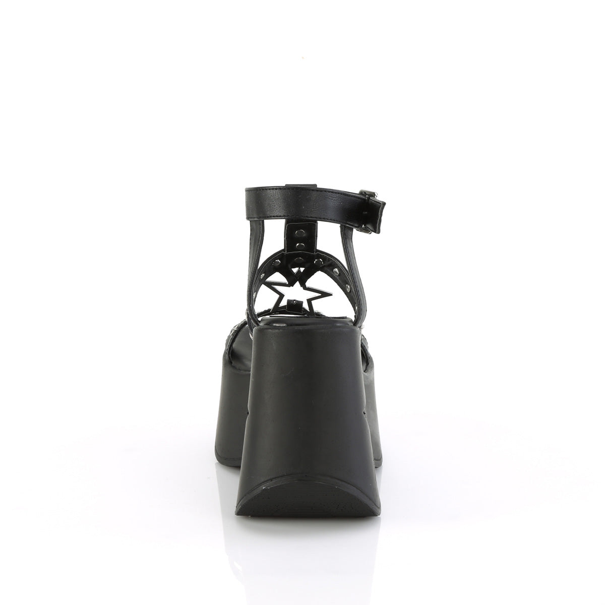 DemoniaCult Des sandales DYNAMITE-12 Cuir végétalien BLK