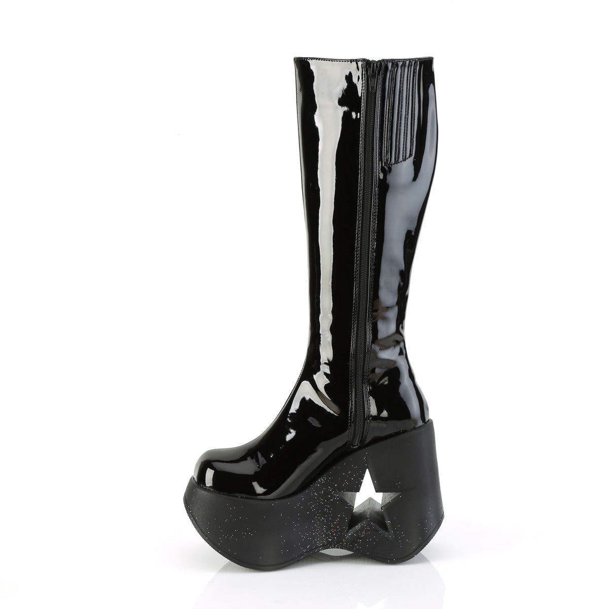 DemoniaCult Bottes DYNAMITE-218 BLK PAT-BLK Multitter