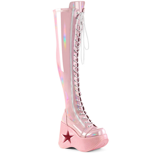 DemoniaCult  Bottes DYNAMITE-300 B. holo rose extensible