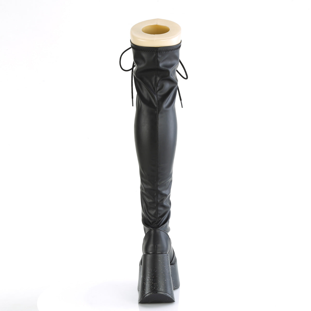 DemoniaCult Bottes DYNAMITE-300 Blk Str Vegan Leather
