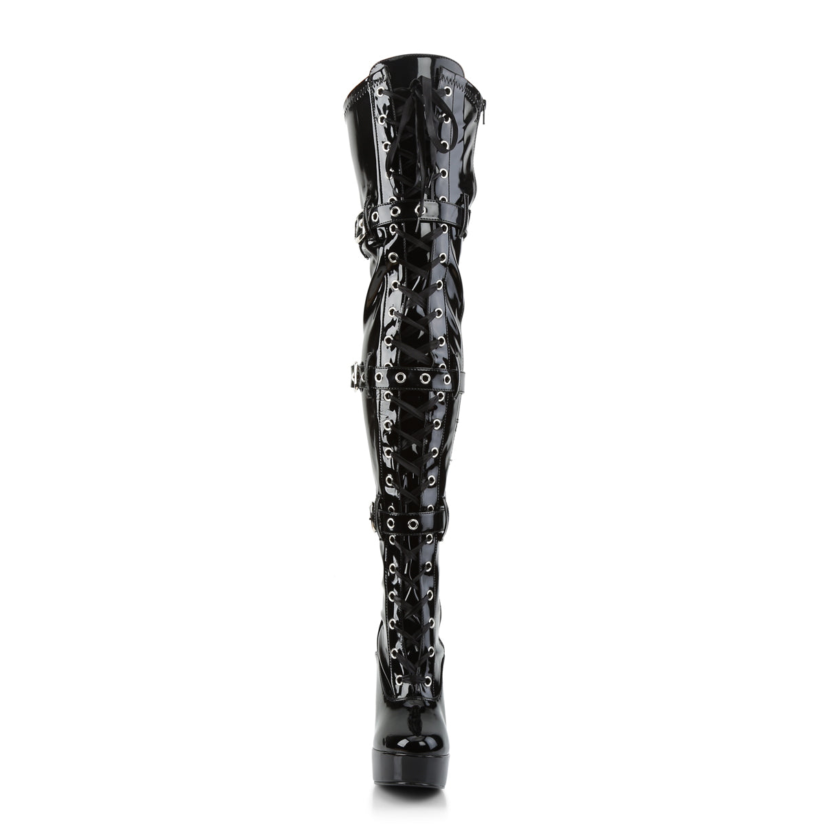 Pleaser Bottes pour femmes ELECTRA-3028 blk str pat