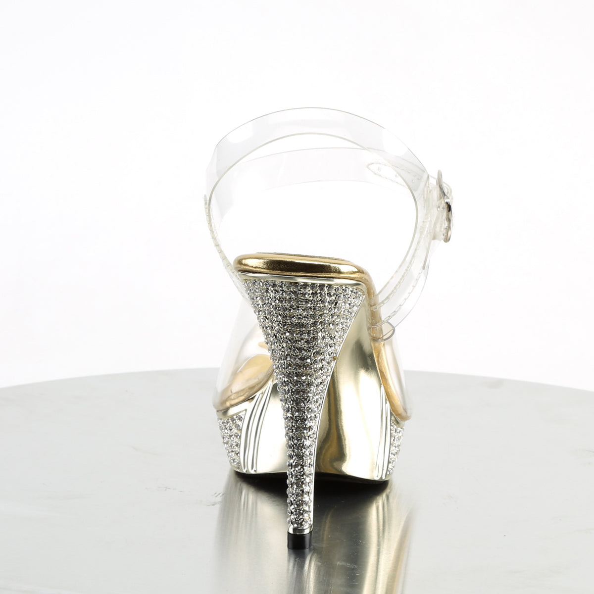 Fabulicious Sandales pour femmes ELEGANT-408 CLR / chrome d'or