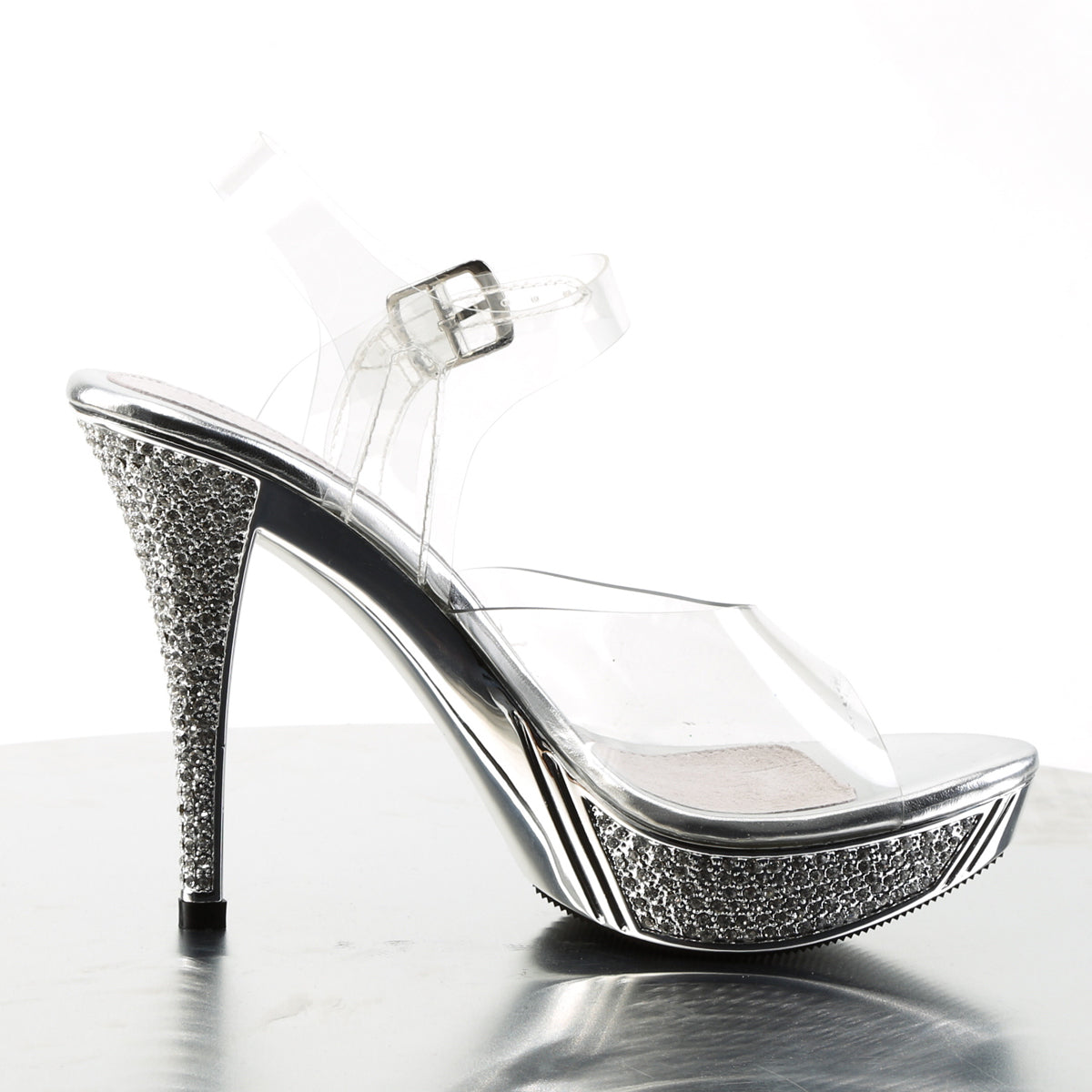 Fabulicious Sandales pour femmes ELEGANT-408 CLR / SLV Chrome