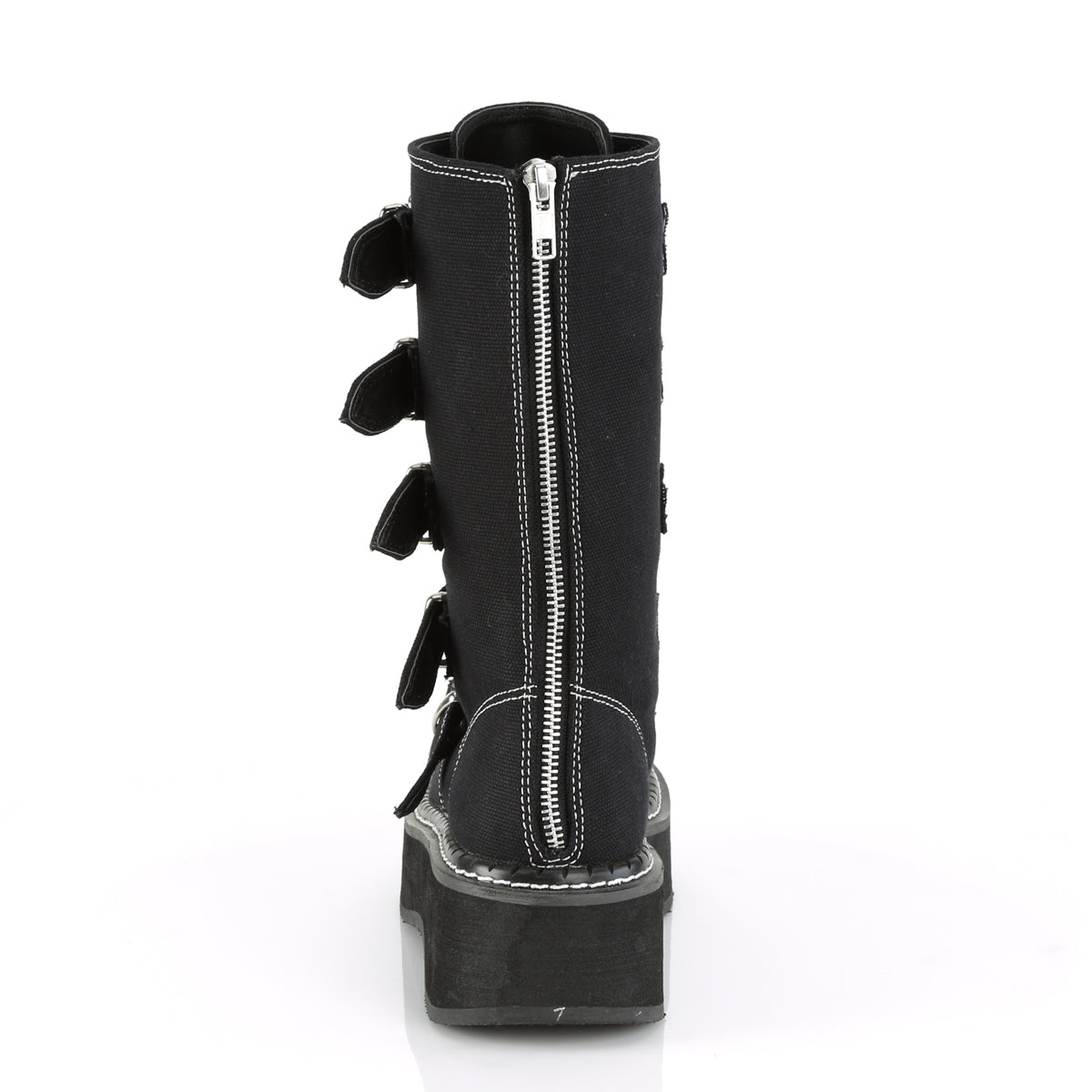 DemoniaCult Bottes de femmes EMILY-341 Blk Canvas