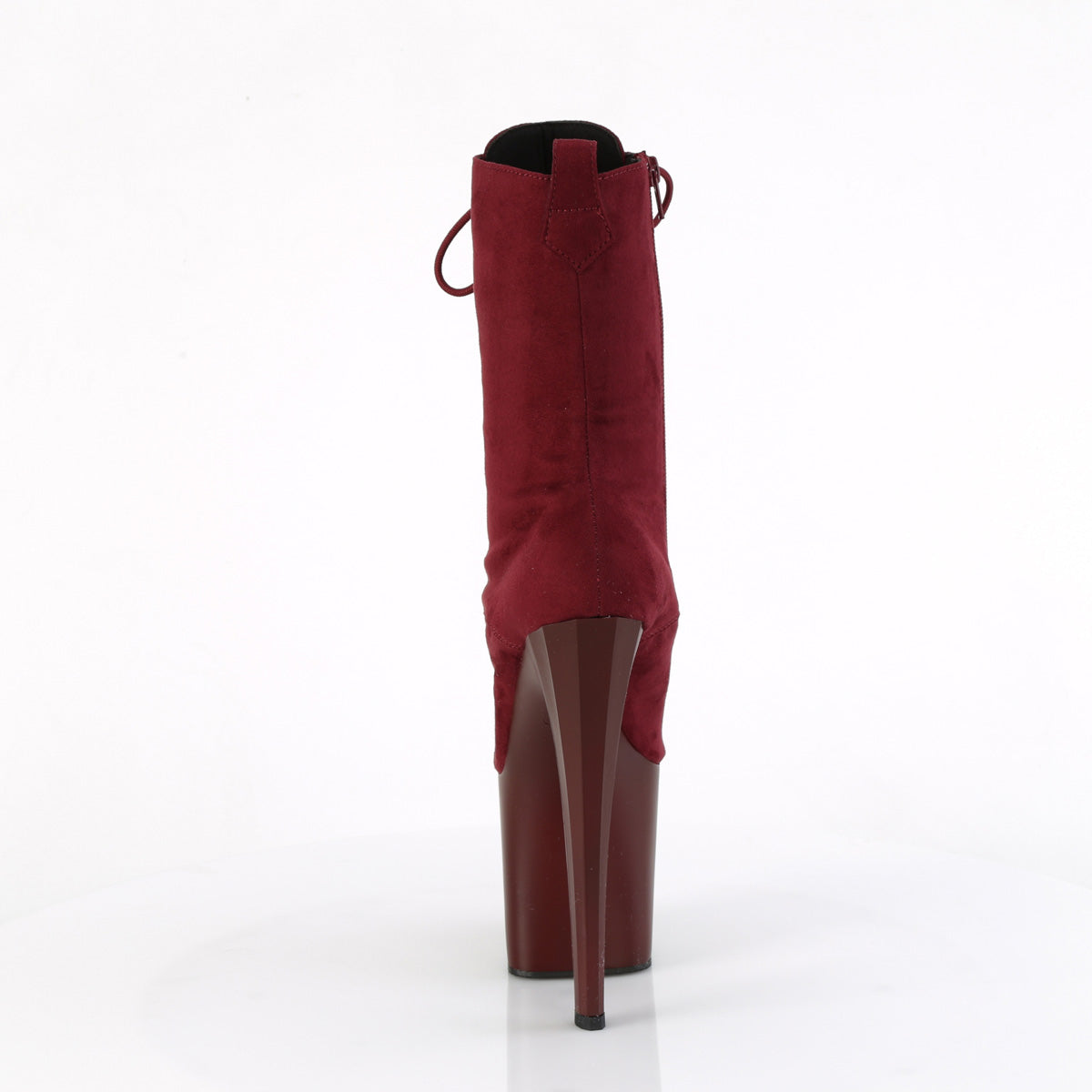 Pleaser ENCHANT-1040 Burgundy Faux Suede/Burgundy Matte