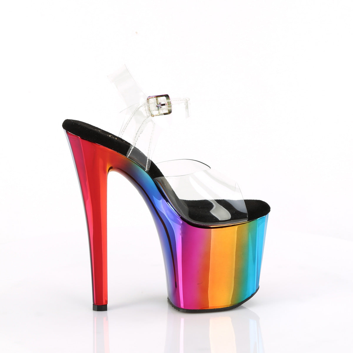 Pleaser ENCHANT-708rc clr /Rainbow Chrome