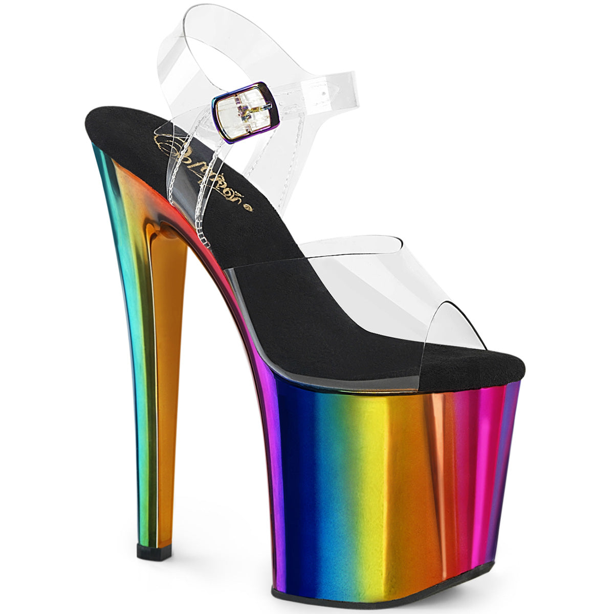 Pleaser ENCHANT-708rc clr /Rainbow Chrome