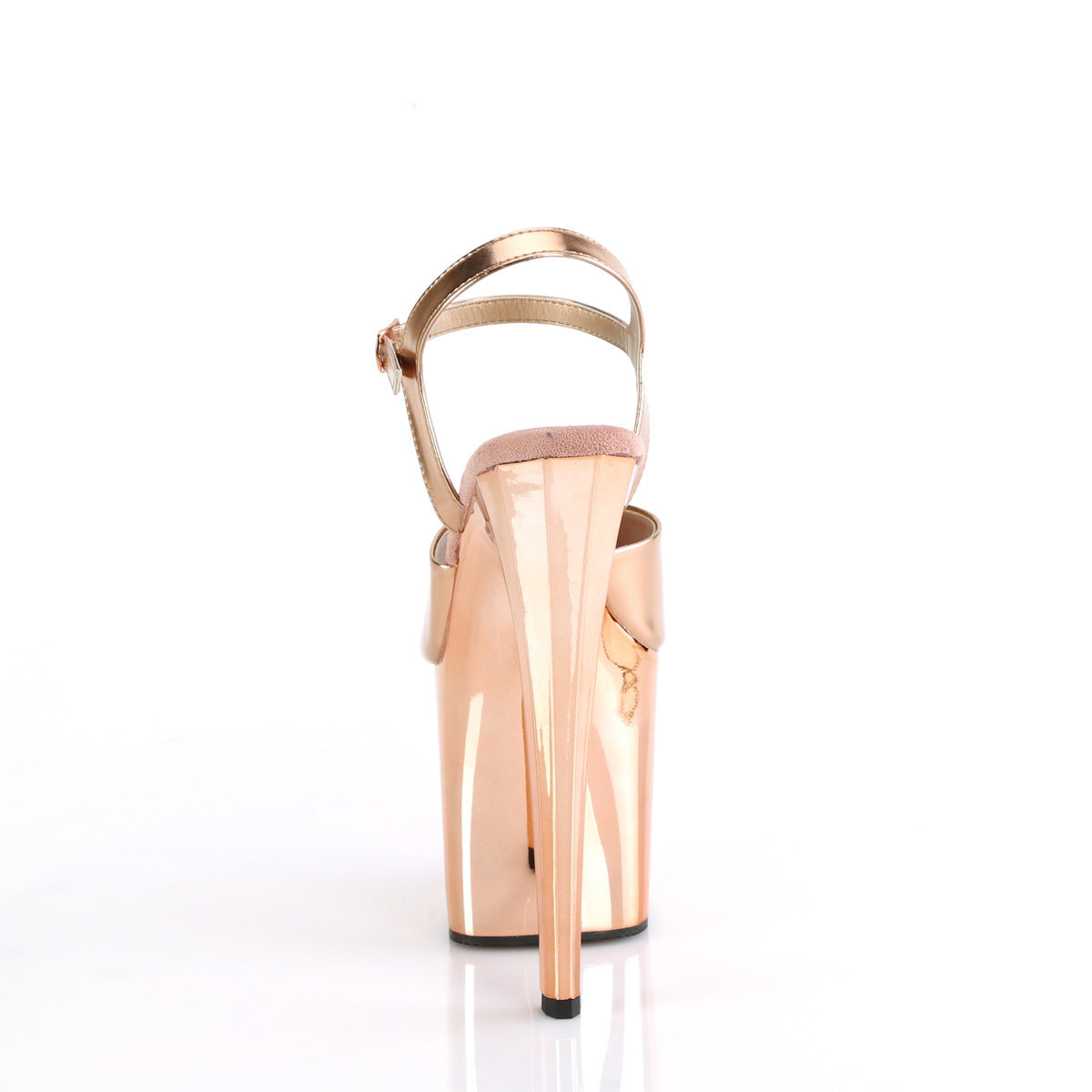 Pleaser ENCHANT-709 Rose Gold Met. Pu/Rose Gold Chrome