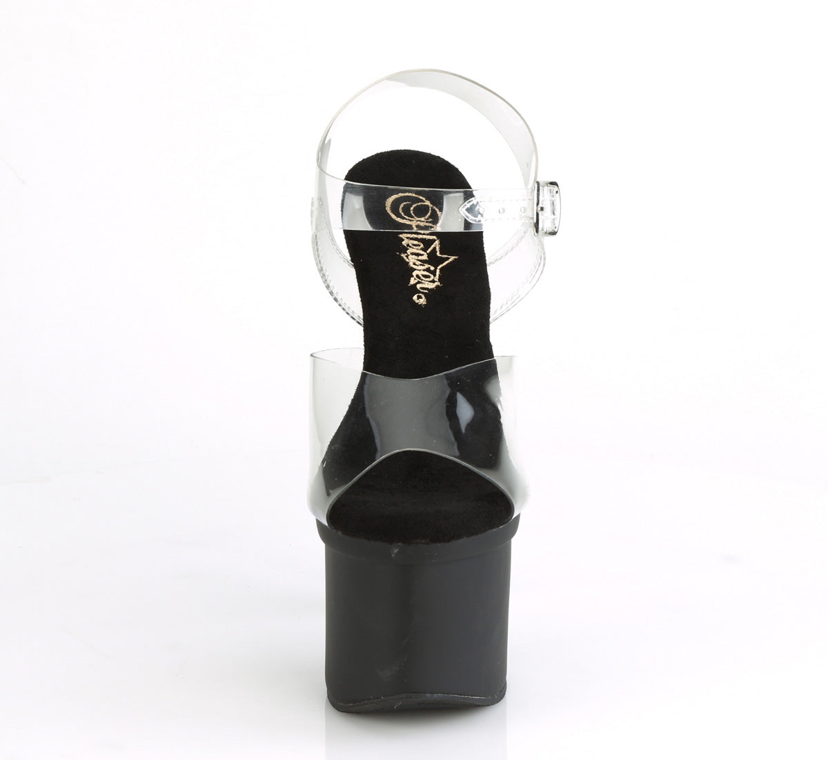 Pleaser Sandales pour femmes ESTEEM-708 CLR / BLK MATTE