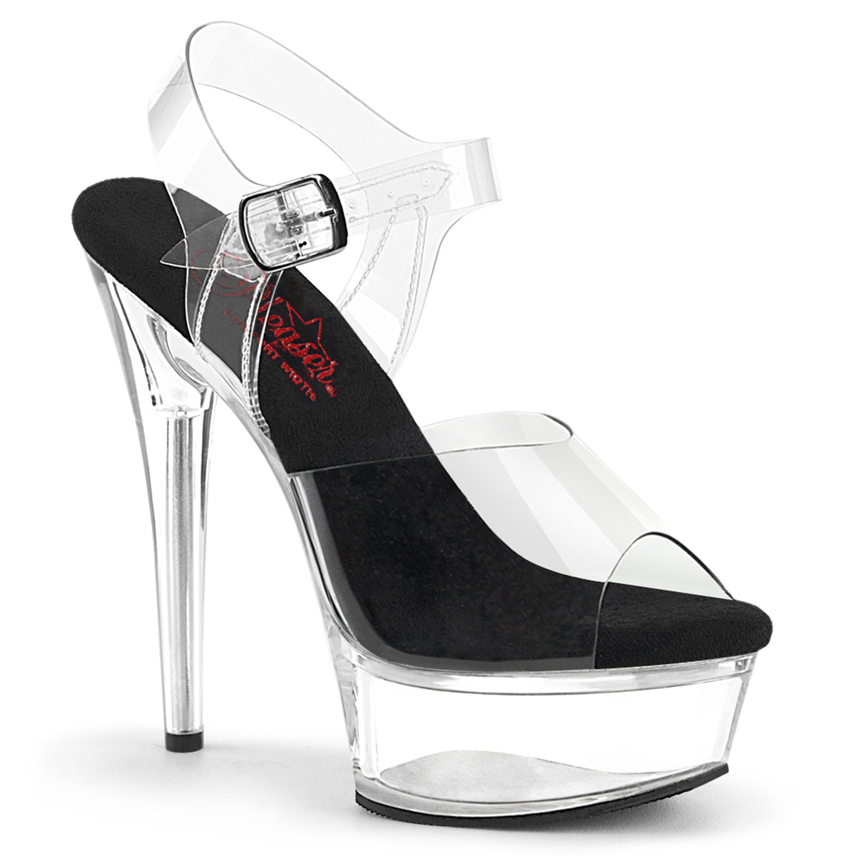 Pleaser EXCITE-608 CLR-BLK / CLR