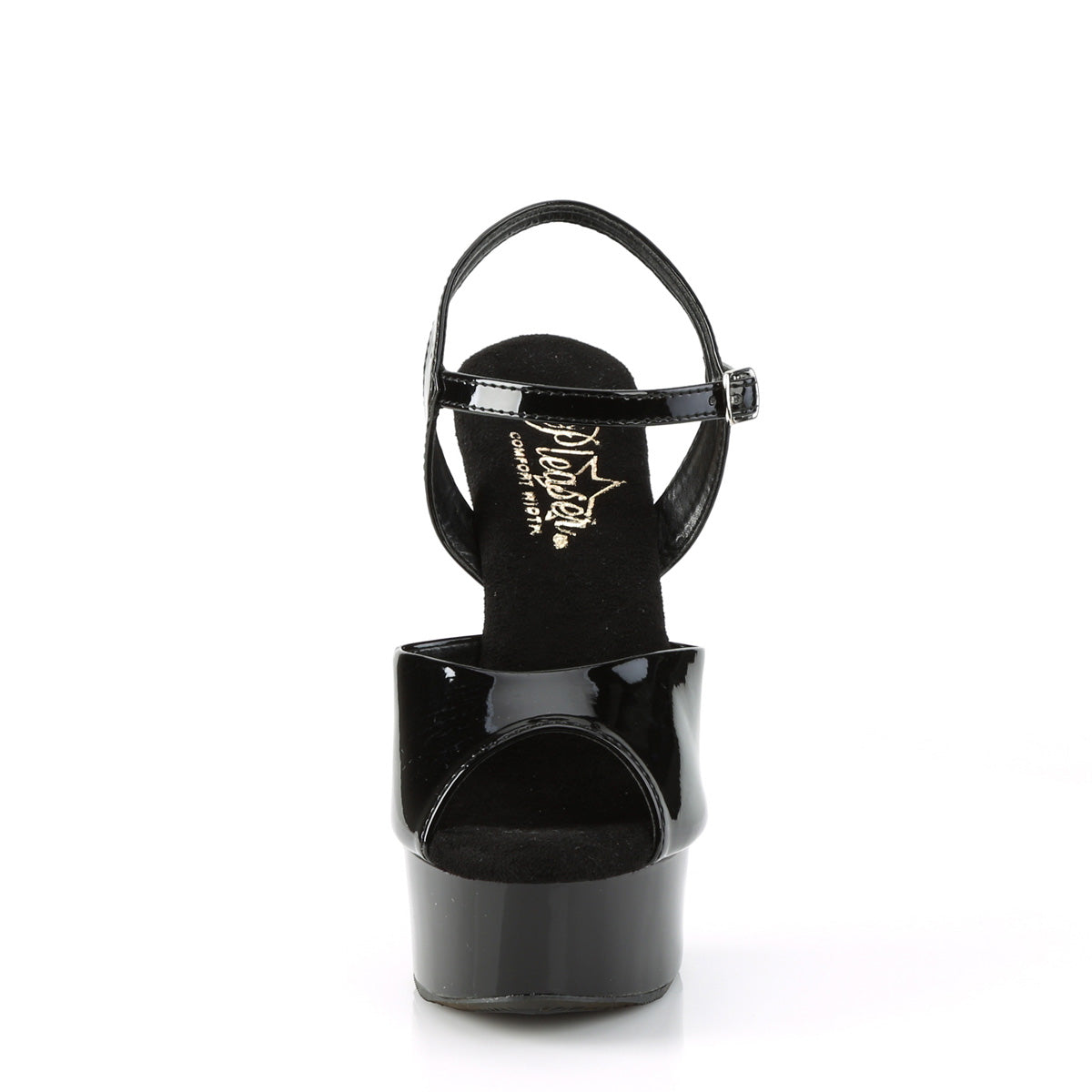 Pleaser Des sandales EXCITE-609 BLK PAT / BLK