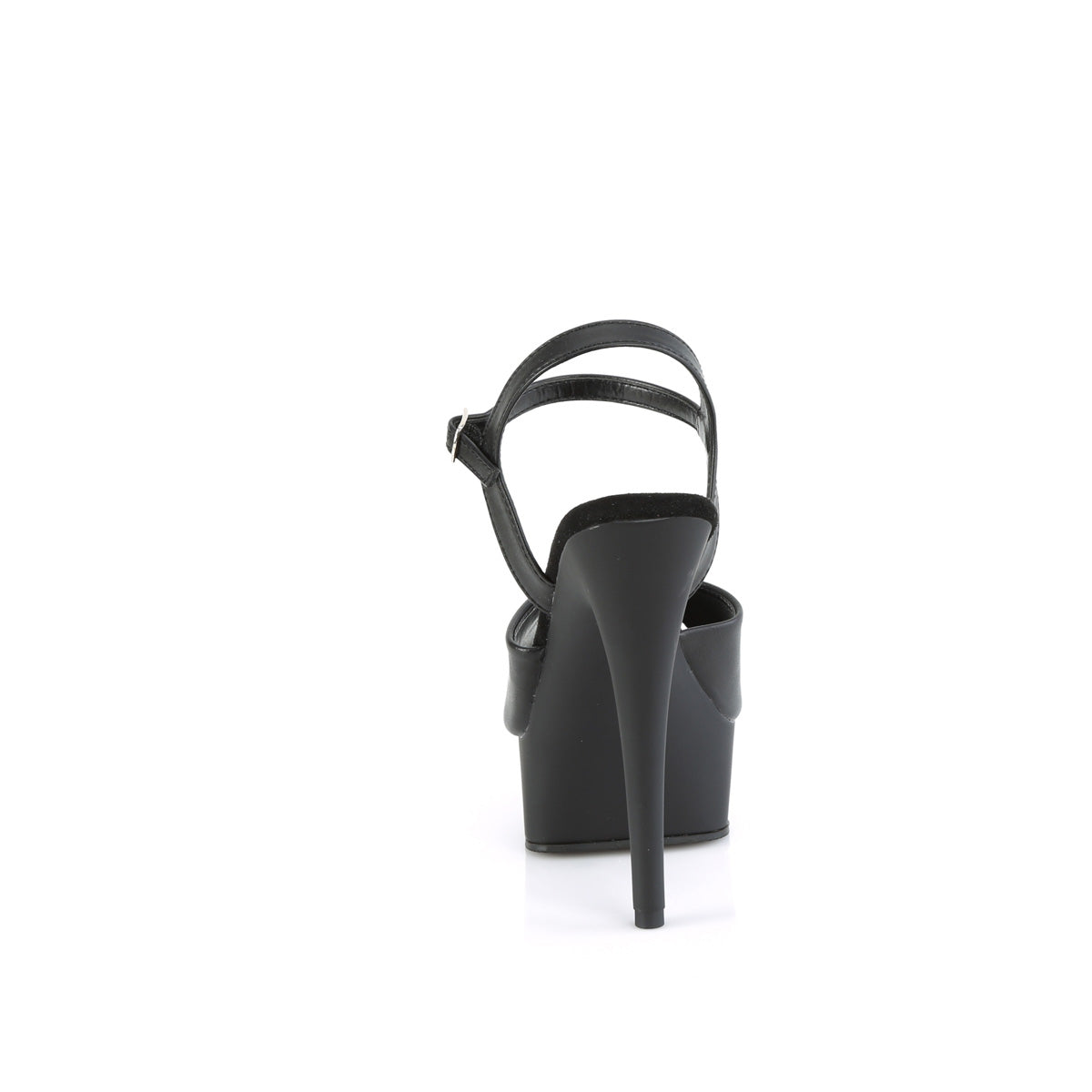 Pleaser EXCITE-609 Blk Faux Leather/Blk Matte