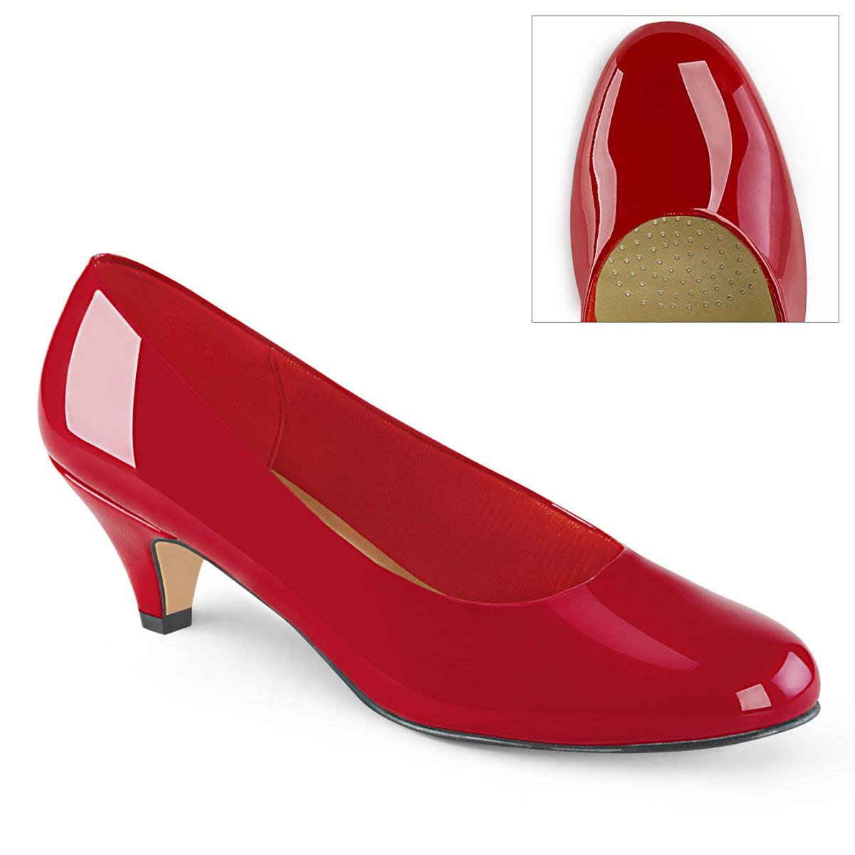 Pleaser Pink Label Pompes pour femmes FEFE-01 tape rouge