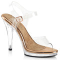 Fabulicious Womens Sandals FLAIR-408 Clr-Rose Gold/Clr