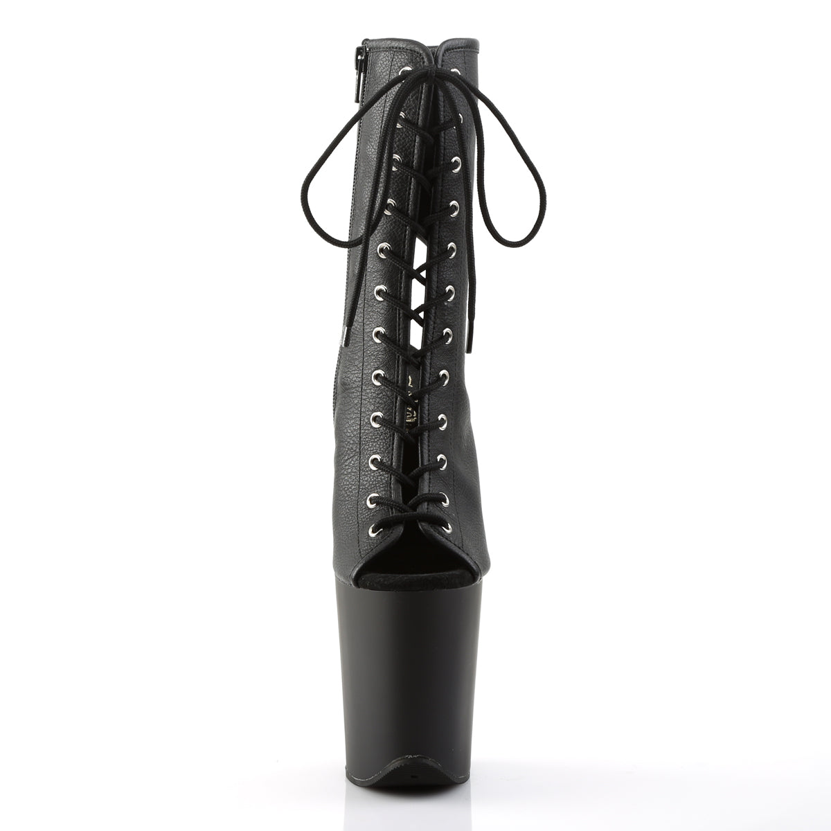 Pleaser Bottines pour femmes FLAMINGO-1016 BLK FAUX CUIR / BLK MATTE