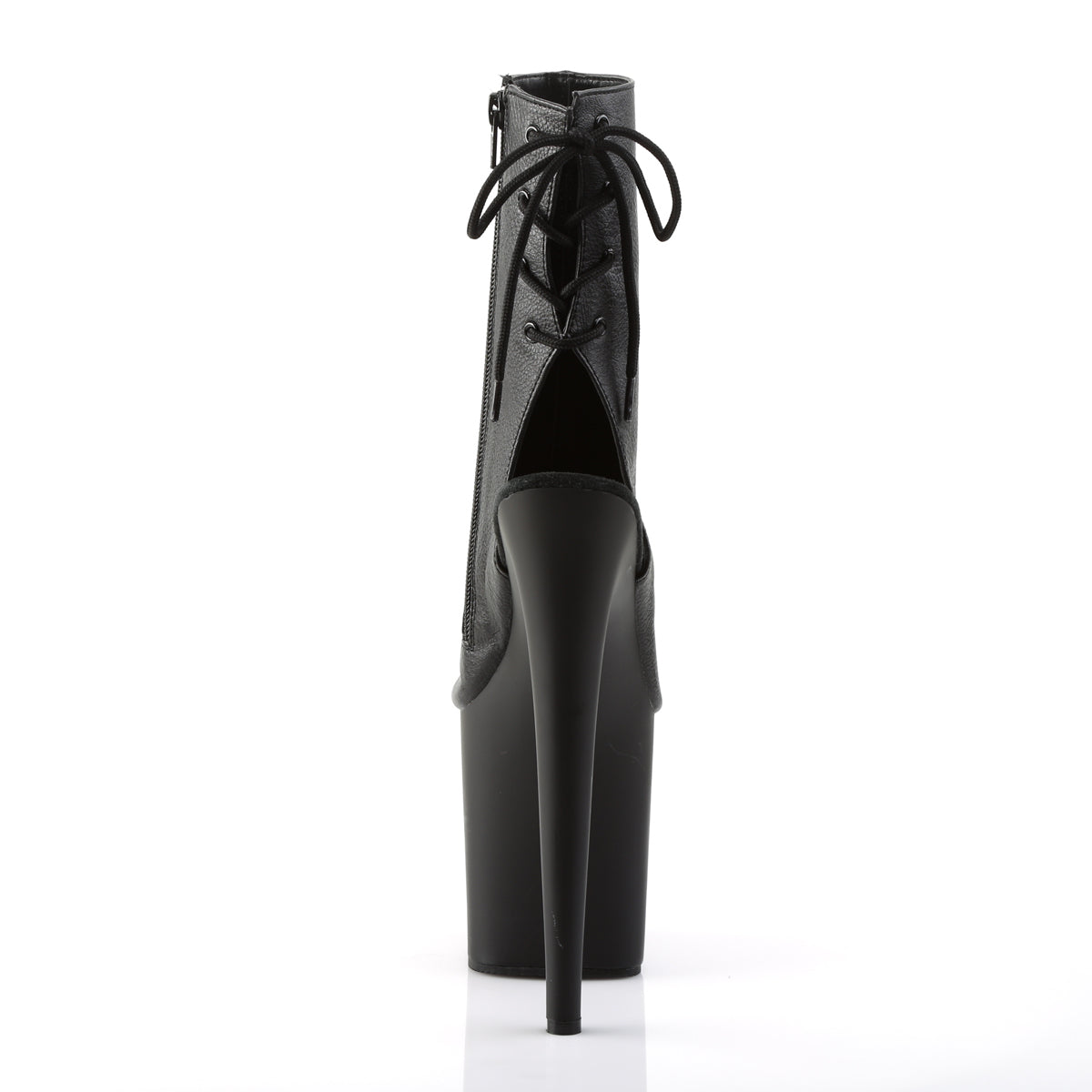 Pleaser Bottines pour femmes FLAMINGO-1018 BLK FAUX CUIR / BLK MATTE