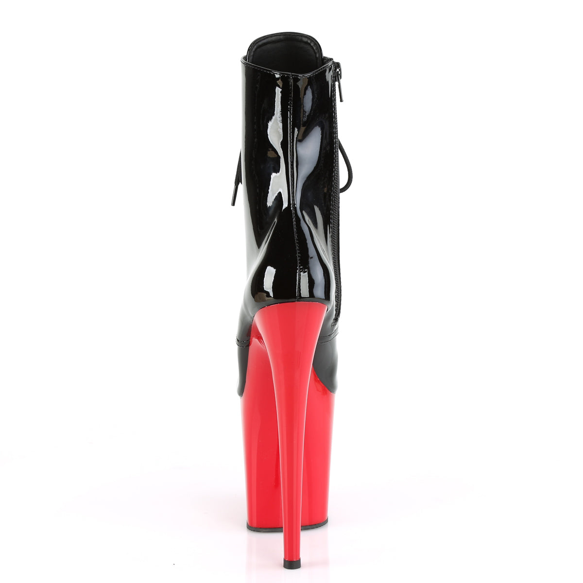 Pleaser Bottines pour femmes FLAMINGO-1020 blk pat / rouge