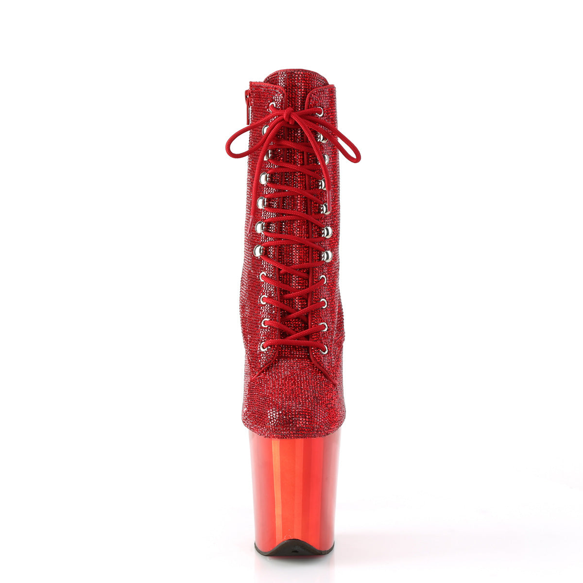 Pleaser Bottines FLAMINGO-1020CRS rouge rs / chrome rouge