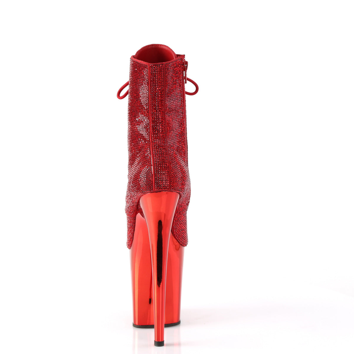 Pleaser Bottines FLAMINGO-1020CRS rouge rs / chrome rouge