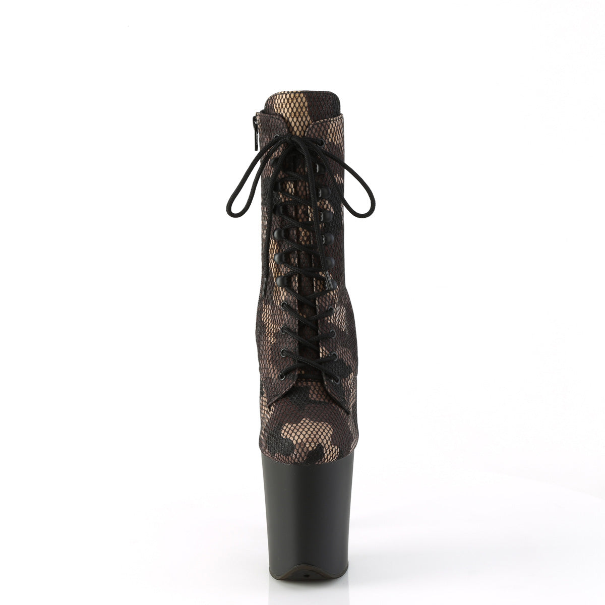 Pleaser FLAMINGO-1020CM Green Camo-Mesh/Blk Matte