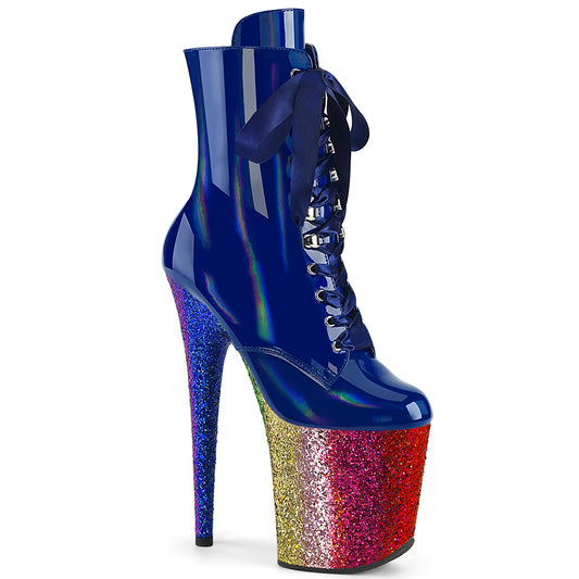 Pleaser   FLAMINGO-1020hg Holo Blue Royal Pat /Rainbow Briller