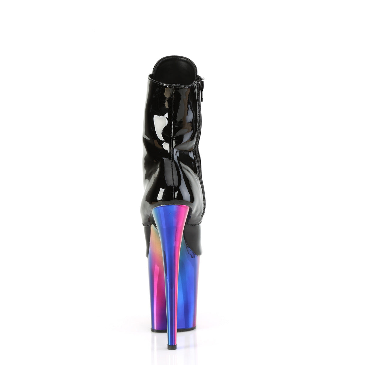Pleaser Bottines FLAMINGO-1020rc blk pat /Rainbow Chrome