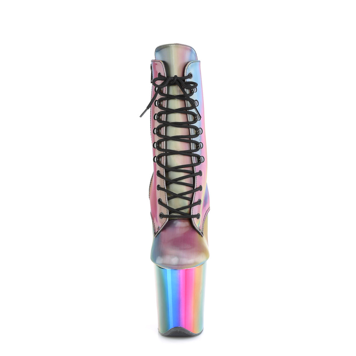 Pleaser Bottines pour femmes FLAMINGO-1020rc Rainbow Réfléchissant/Rainbow Chrome