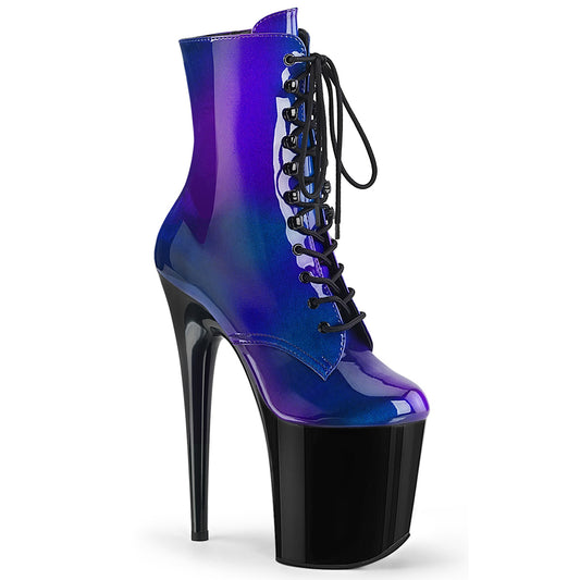 Pleaser Bottines pour femmes FLAMINGO-1020shg bleu-violet / blk
