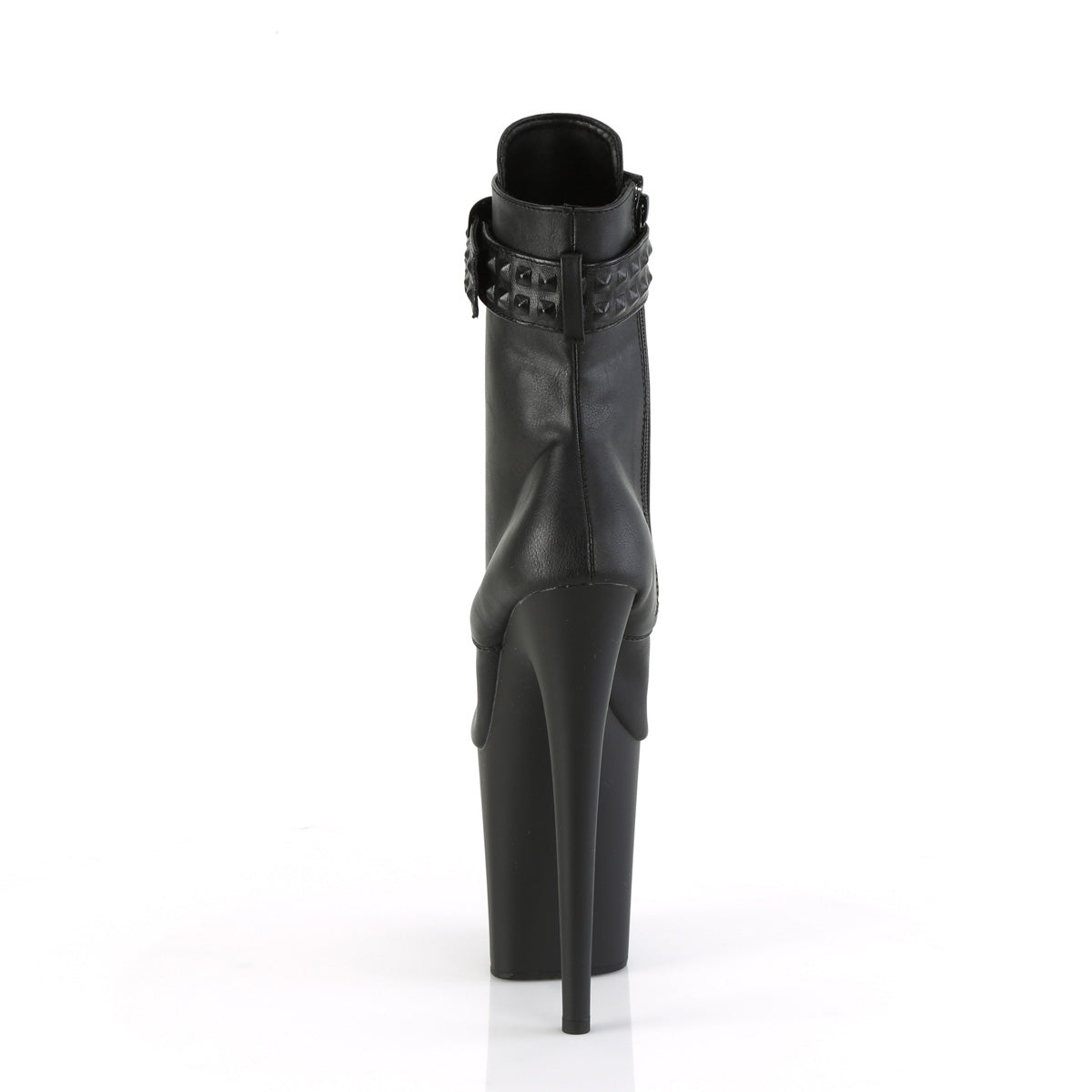 Pleaser Bottines FLAMINGO-1020 STR BLK FAUX CUIR / NOIRE MATTE
