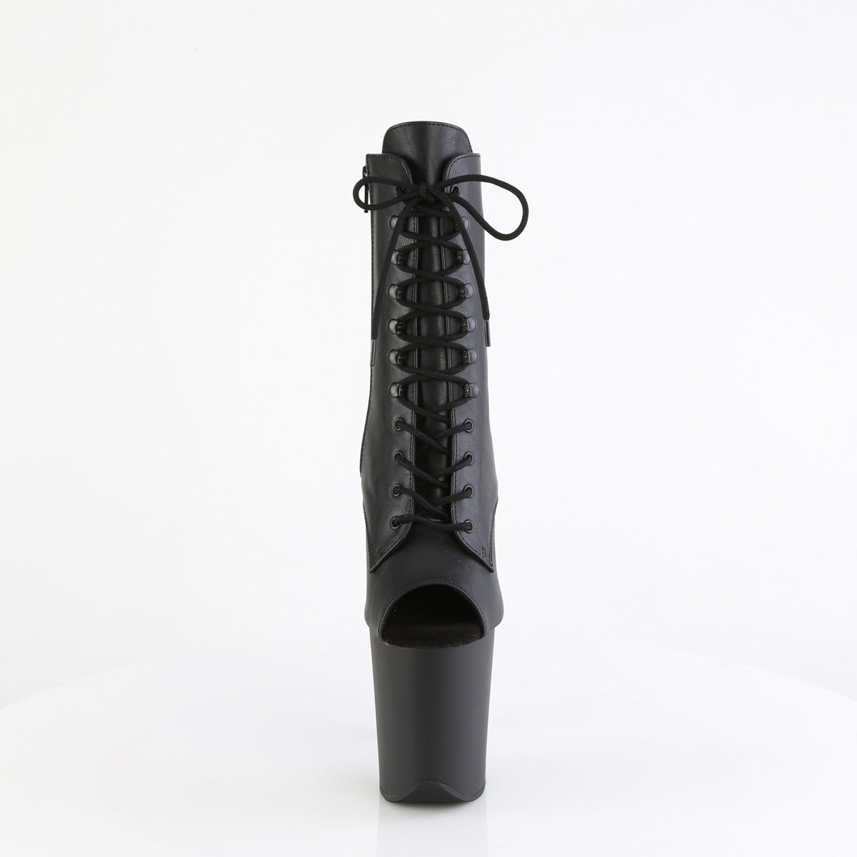Pleaser FLAMINGO-1021 Blk faux cuir / blk matte