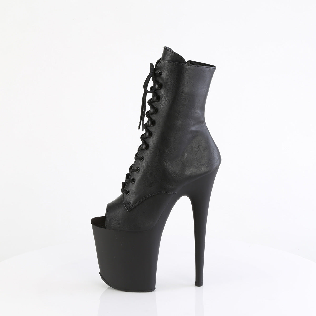 Pleaser FLAMINGO-1021 Blk faux cuir / blk matte