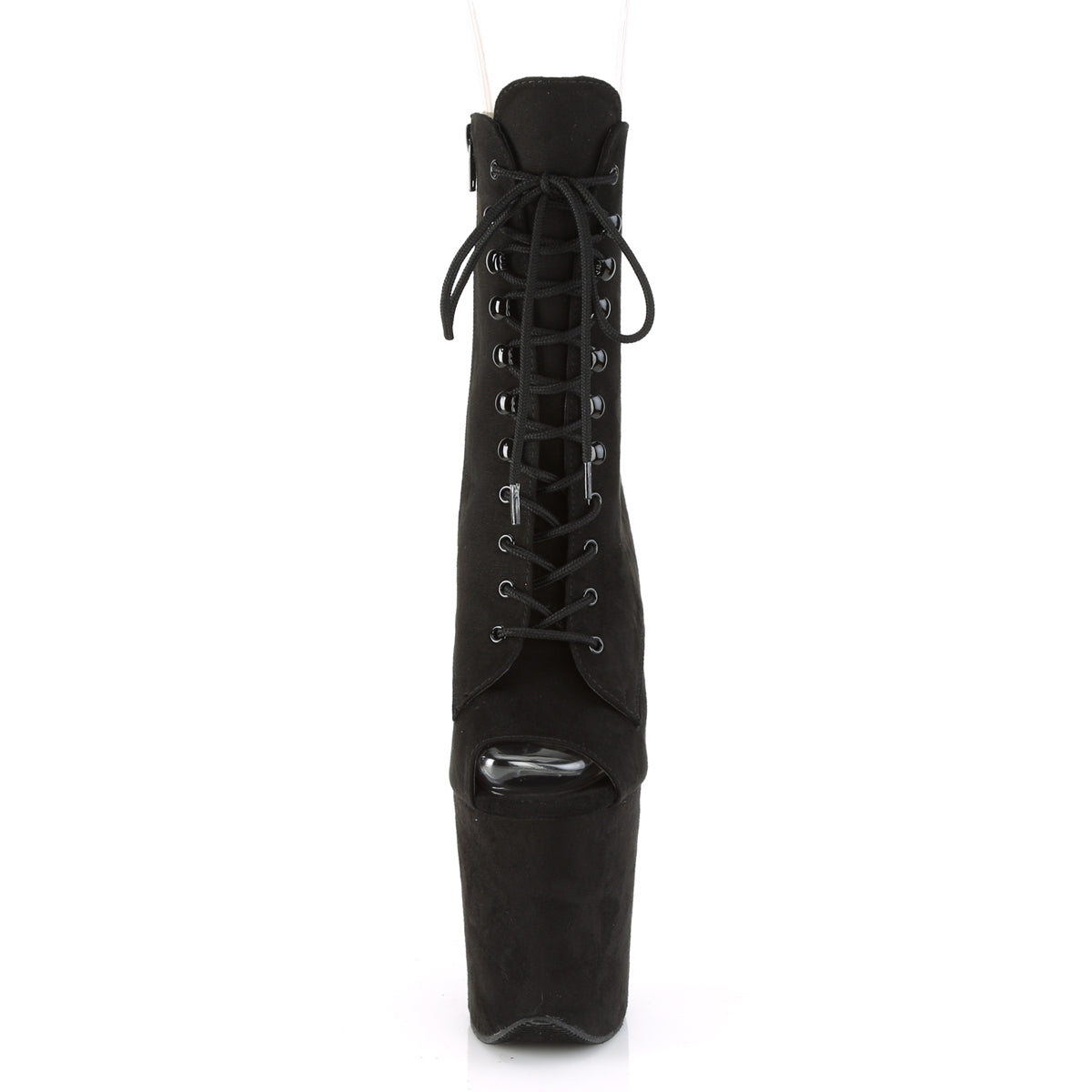 Pleaser Bottines pour femmes FLAMINGO-1021FS BLK FAUX SUDE / BLK FAUX SUDE