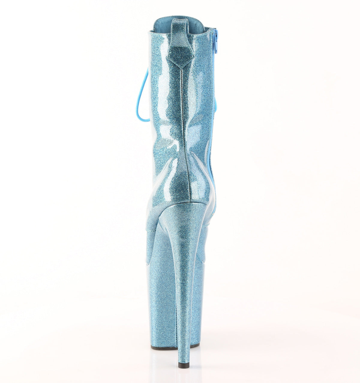 Pleaser Women's Platform Shoes FLAMINGO-1040GP B. Blue Glitter Pat/M