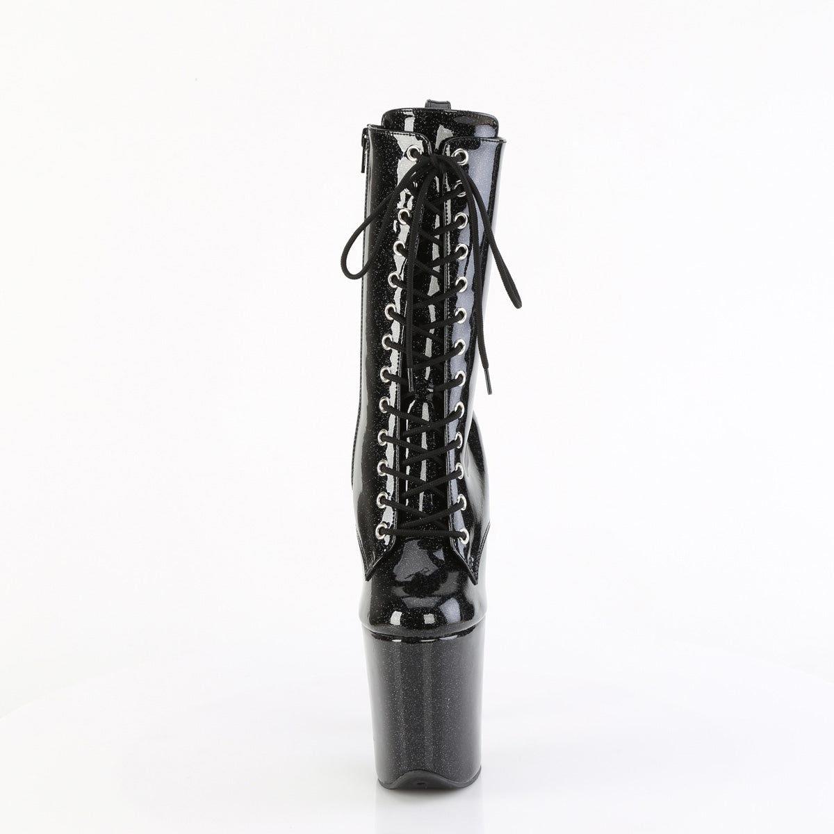 Pleaser FLAMINGO-1040GP Blk Glitter Pat/M