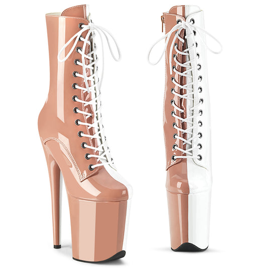 Pleaser   FLAMINGO-1040tt blush-wht pat / blush-wht