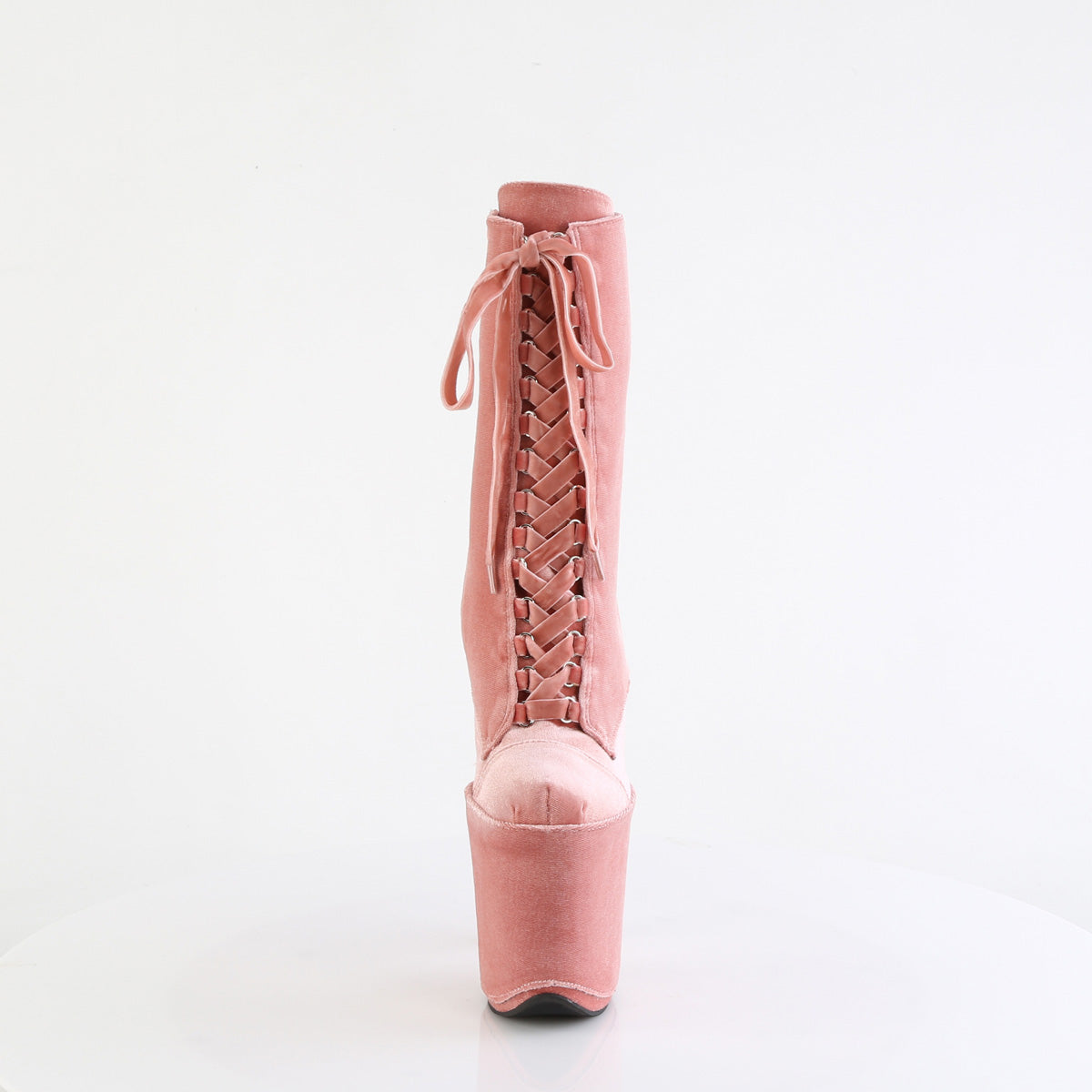 Pleaser FLAMINGO-1045VEL Dusty Pink Velvet/M