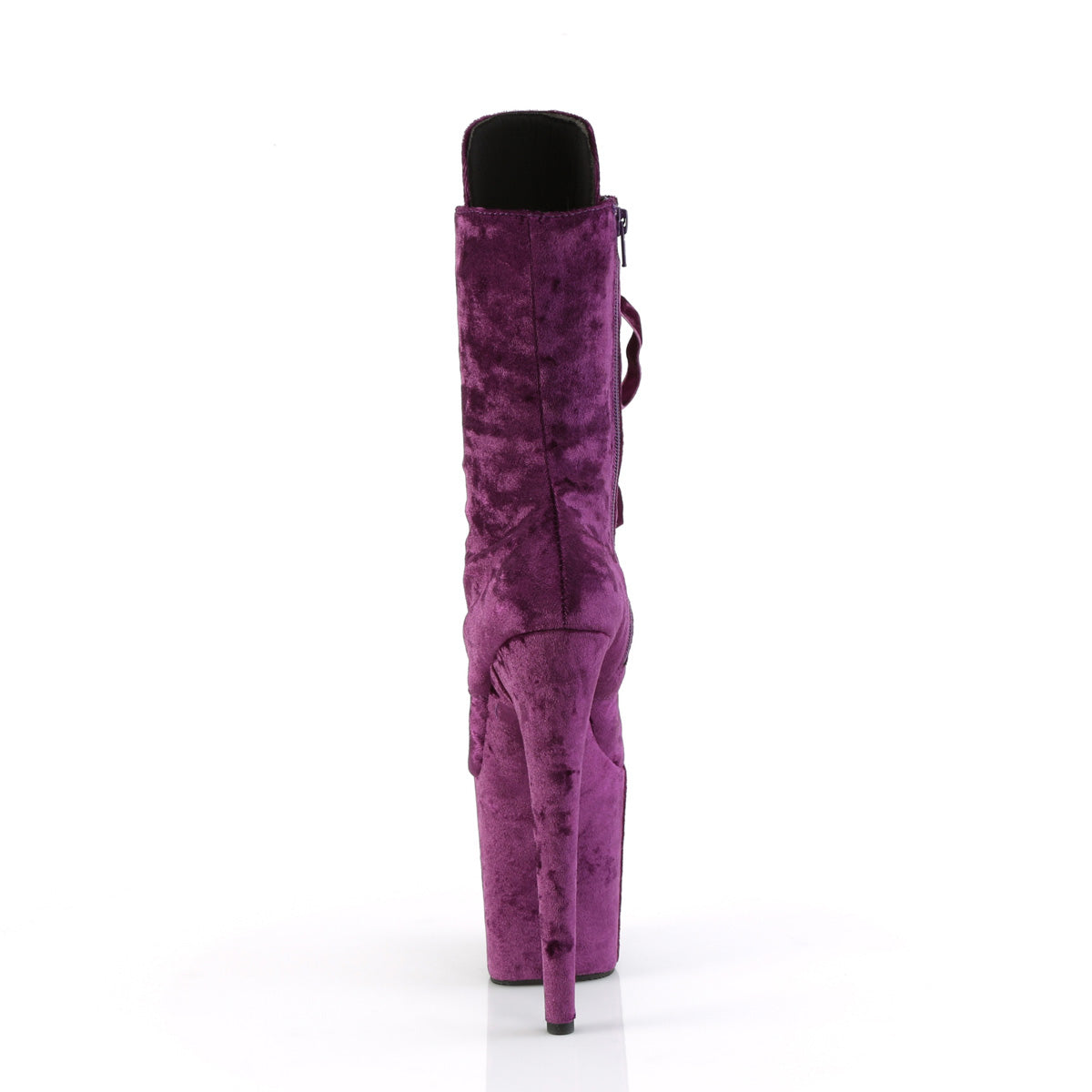 Pleaser Ankle Boots FLAMINGO-1045VEL Purple Velvet/Purple Velvet