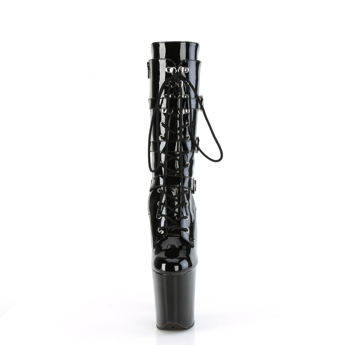 Pleaser FLAMINGO-1053 Blk Pat/Blk