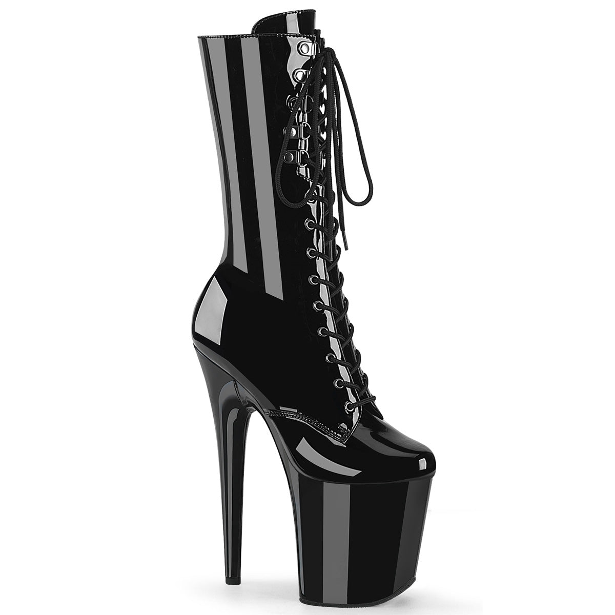 Pleaser FLAMINGO-1054 Blk Pat/Blk