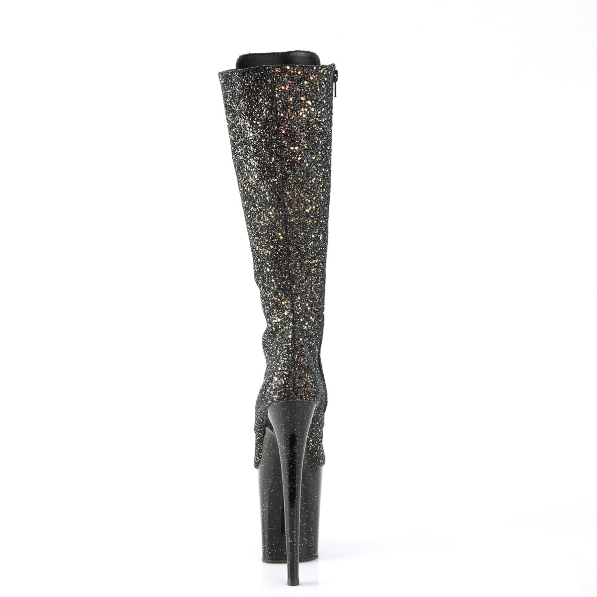 Pleaser Bottes pour femmes FLAMINGO-2020mg BLK MULTI GLITTER / BLK