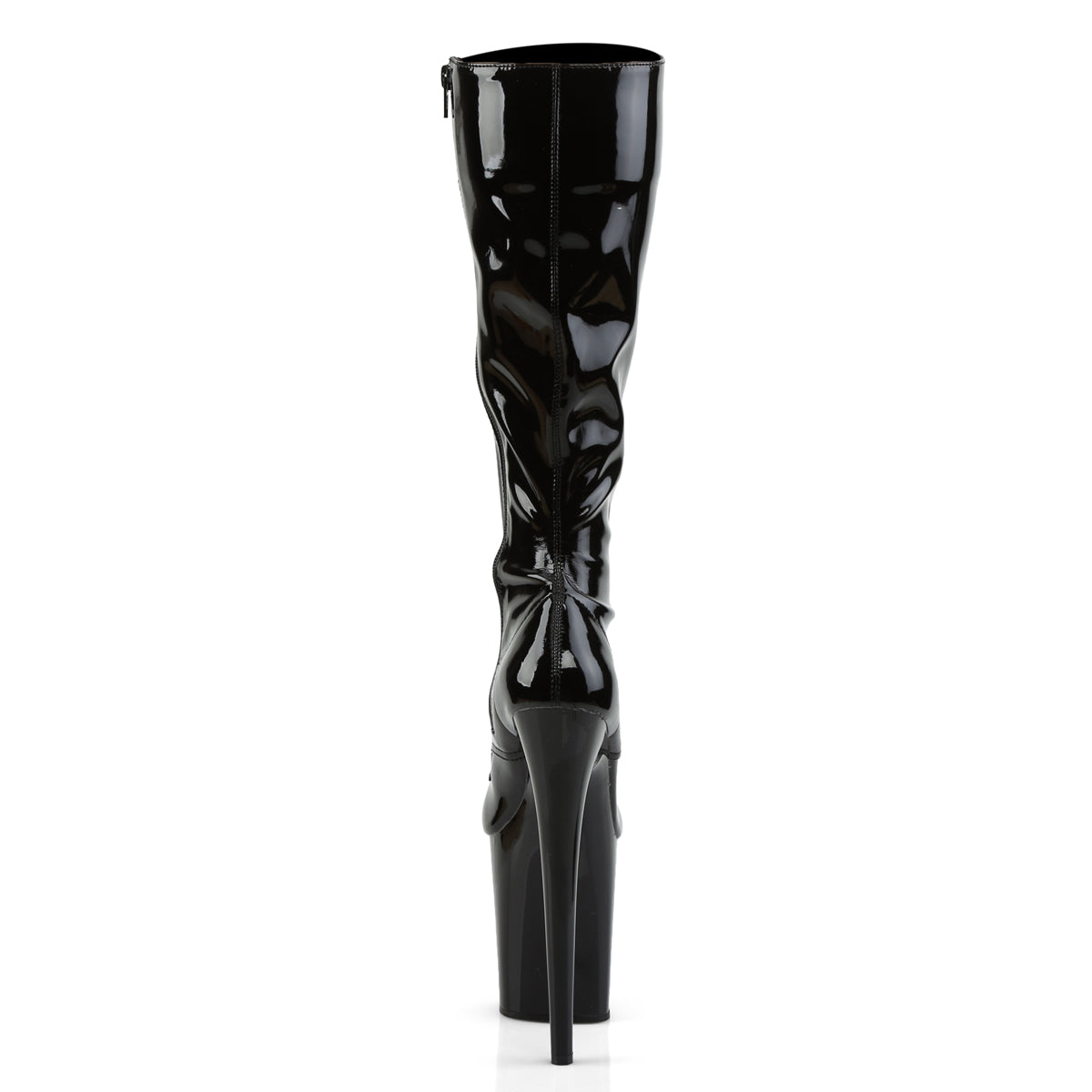 Pleaser Bottes pour femmes FLAMINGO-2023 blk str pat / blk