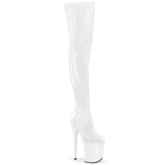 Pleaser   FLAMINGO-3000 wht str pat / wht