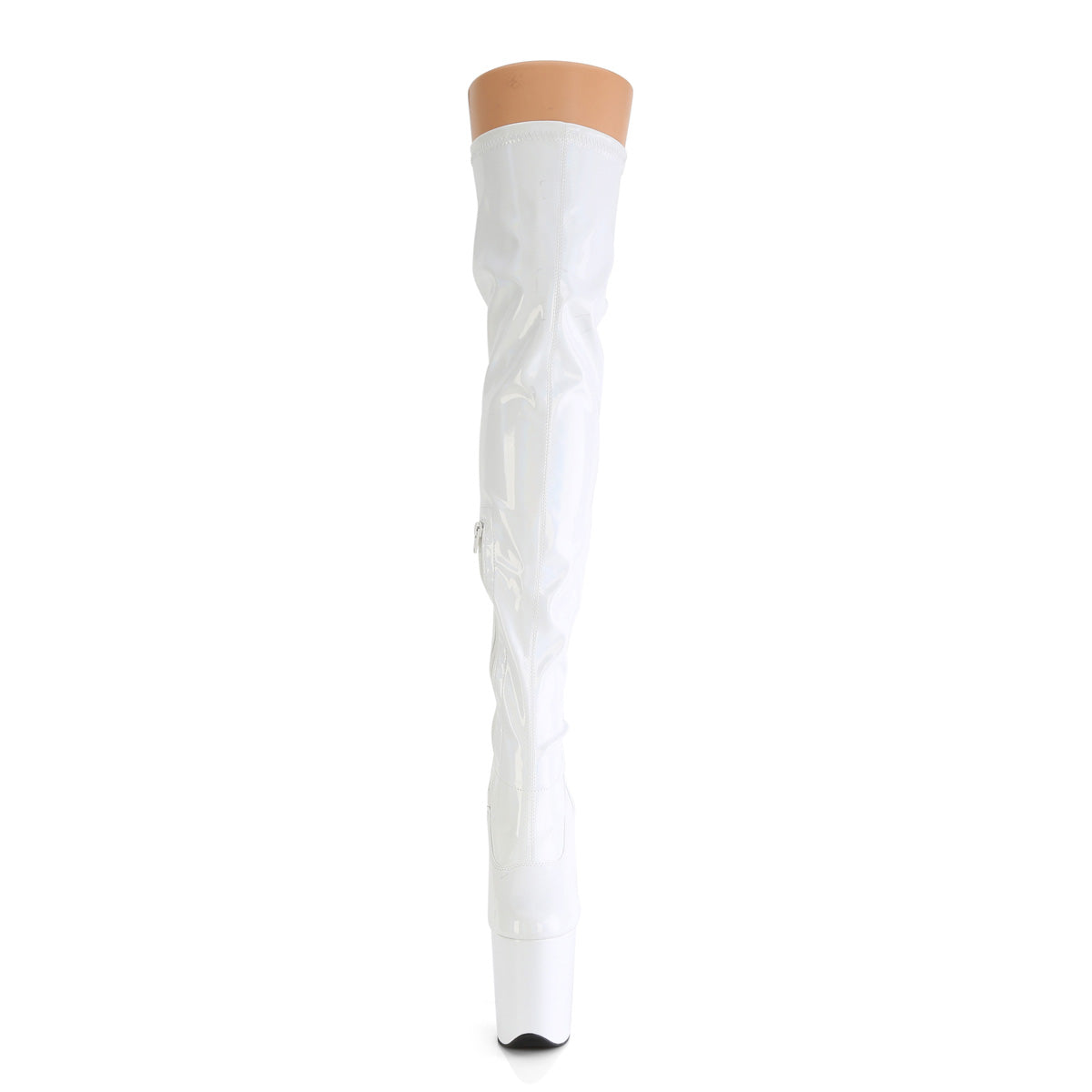 Pleaser FLAMINGO-3000Hwr Wht Str. Holo / wht holo