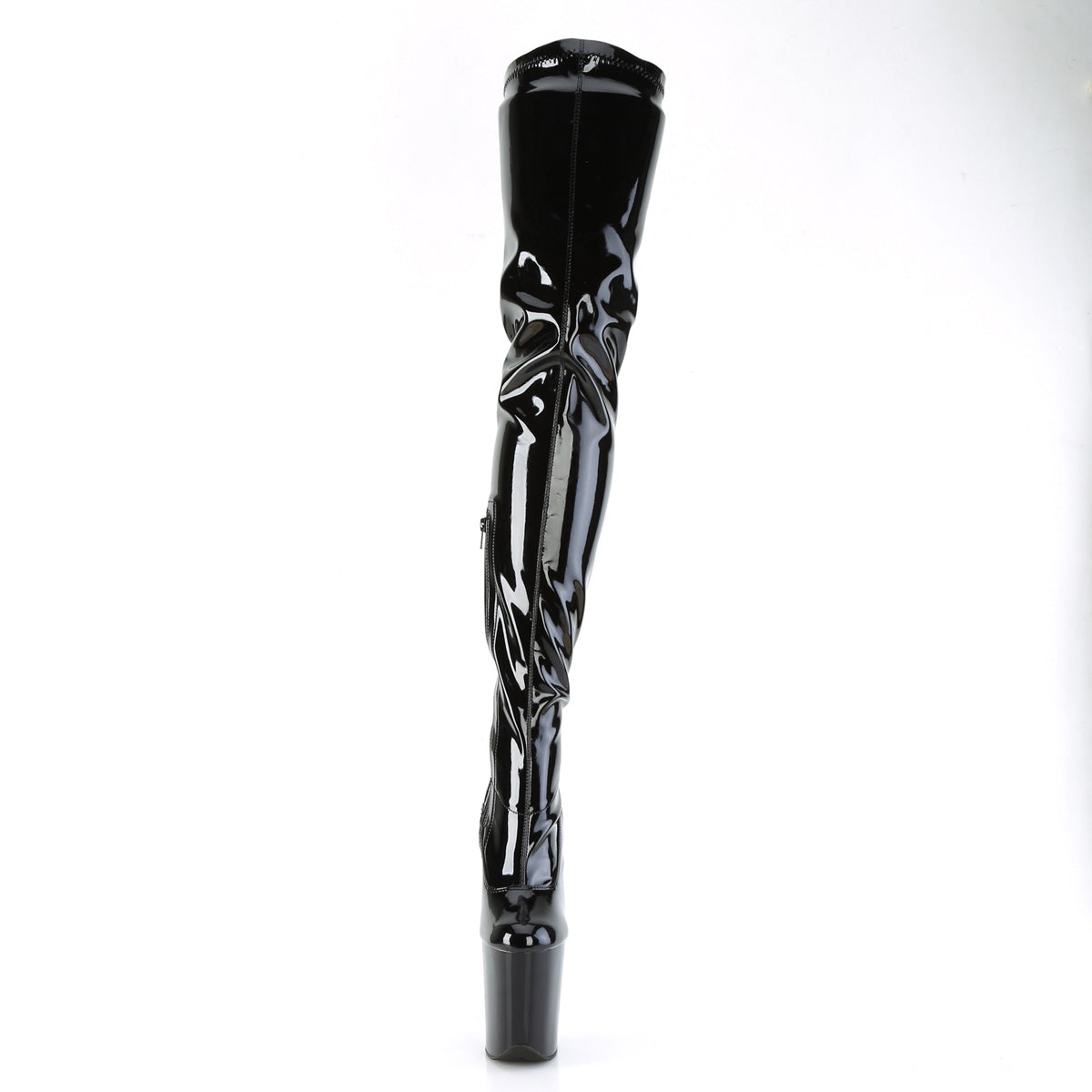 Pleaser FLAMINGO-4000 Blk Str. Pat/Blk