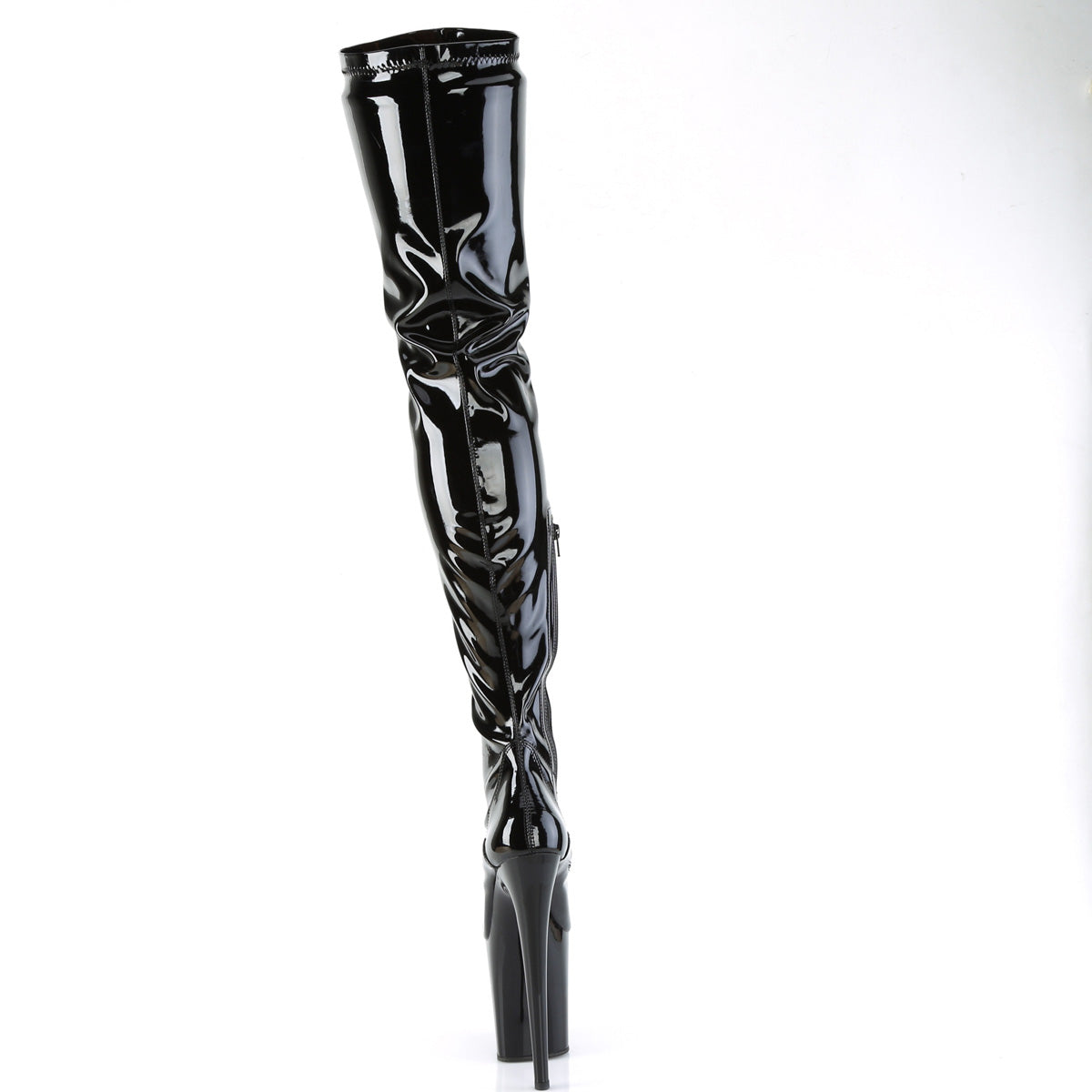Pleaser FLAMINGO-4000 Blk Str. Pat/Blk