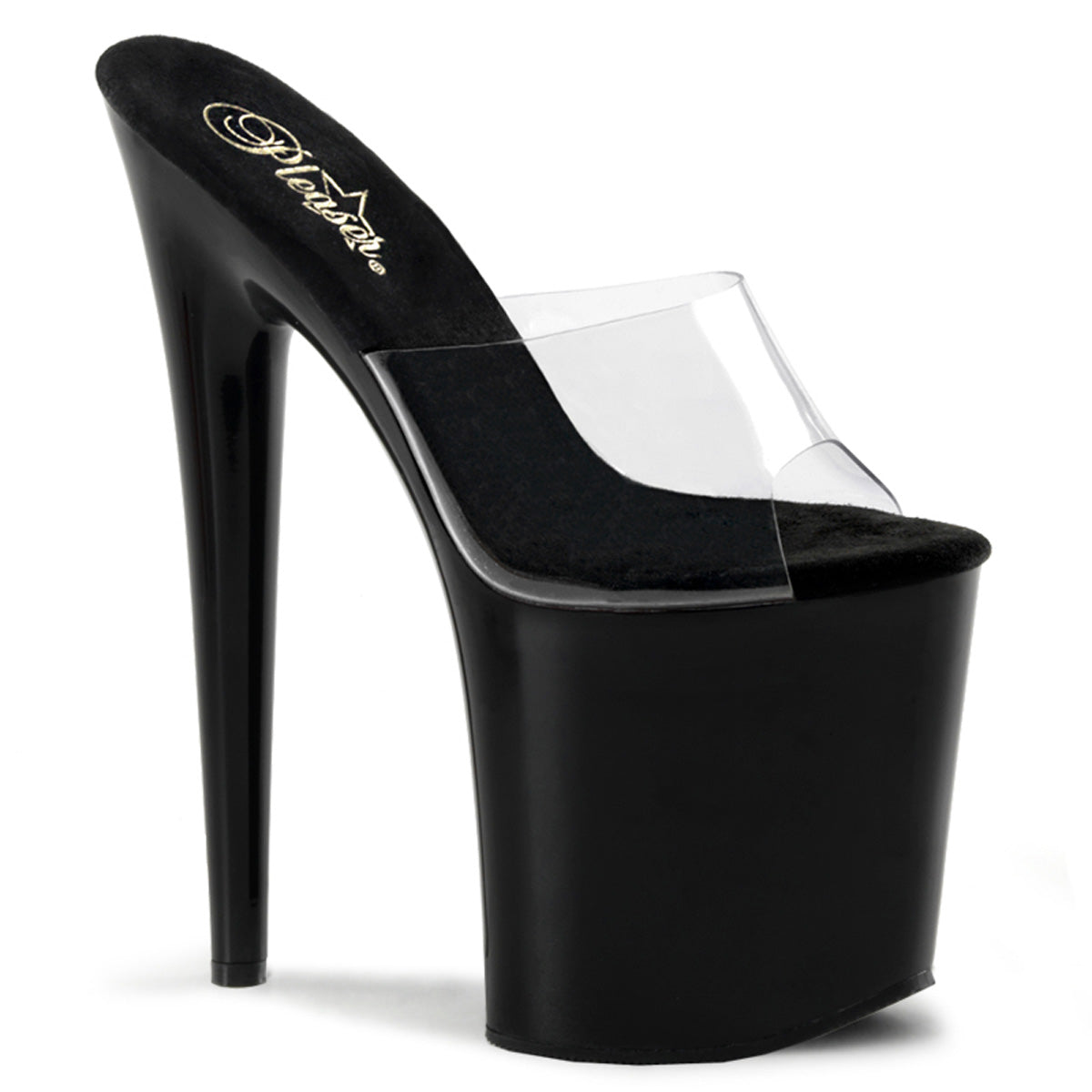 Pleaser Sandales pour femmes FLAMINGO-801 CLR / BLK