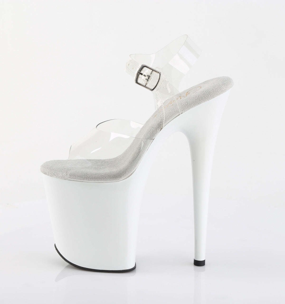 Pleaser Women's Platform Shoes FLAMINGO-808 Clr/Wht